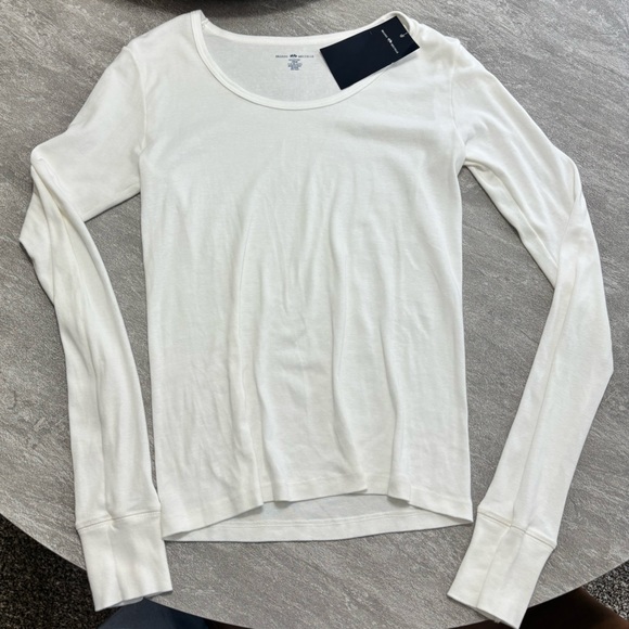Brandy Melville Tops - BRANDY MELVILLE ‼️BRAND NEW WITH TAGS‼️ White Long Sleeve Tee